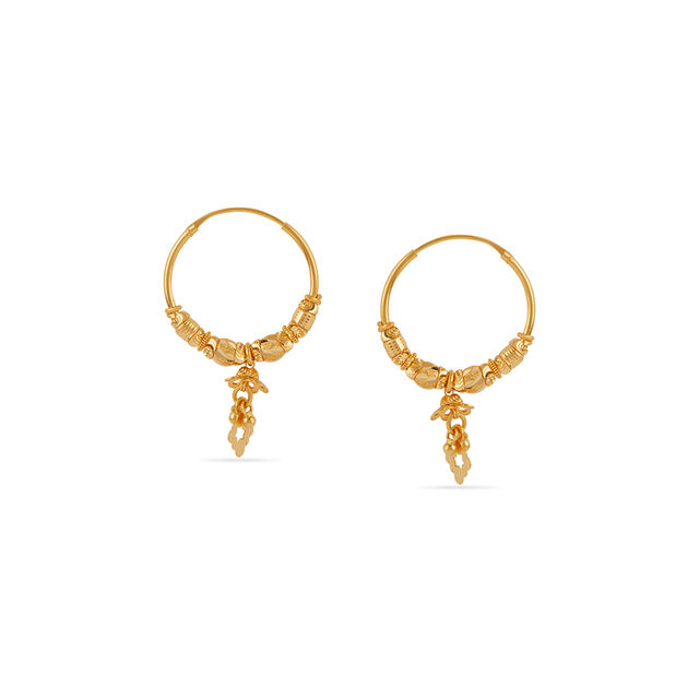Tanishq 22 Karat Gold Earrings for Women 