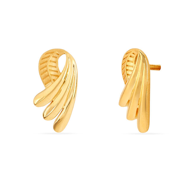 Tanishq 22KT Gold Earrings for Women 2
