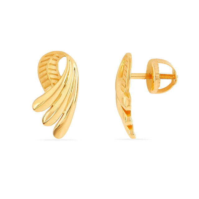 Tanishq 22KT Gold Earrings for Women 3