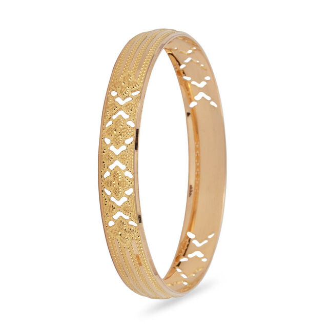 Openwork Floral Star Bangle 