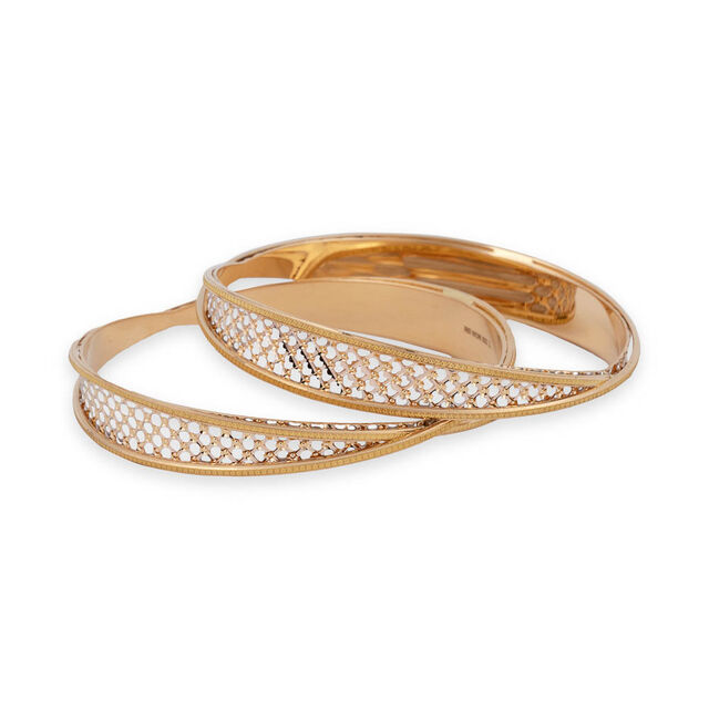 Crescent Diamond Sparkle Bangle 
