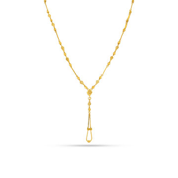 Delicate Intrigue Gold Y-Necklace