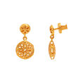 Tanishq 22 Karat Gold Pendant and Earrings Set for Women 5