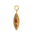 Tanishq 22 Karat Gold Pendant and Earrings Set for Women 2