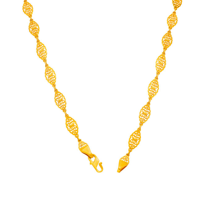 Intricate Filigree Gold Necklace