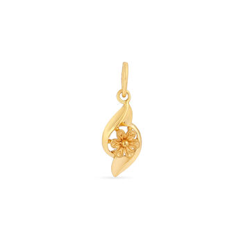 Charming Floral Gold Pendant