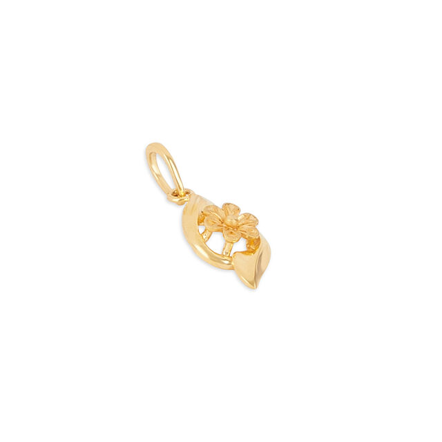 Charming Floral Gold Pendant 2