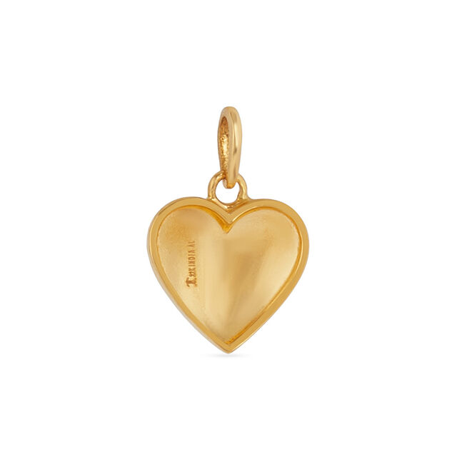 Criss Cross Heart Gold Pendant 3