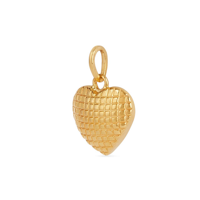 Criss Cross Heart Gold Pendant 4
