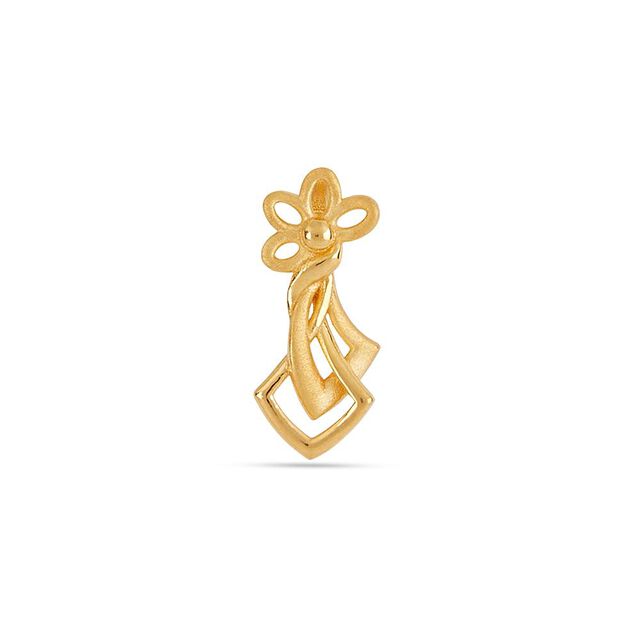Petal Weave Gold Pendant 