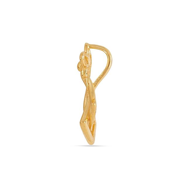 Petal Weave Gold Pendant 3