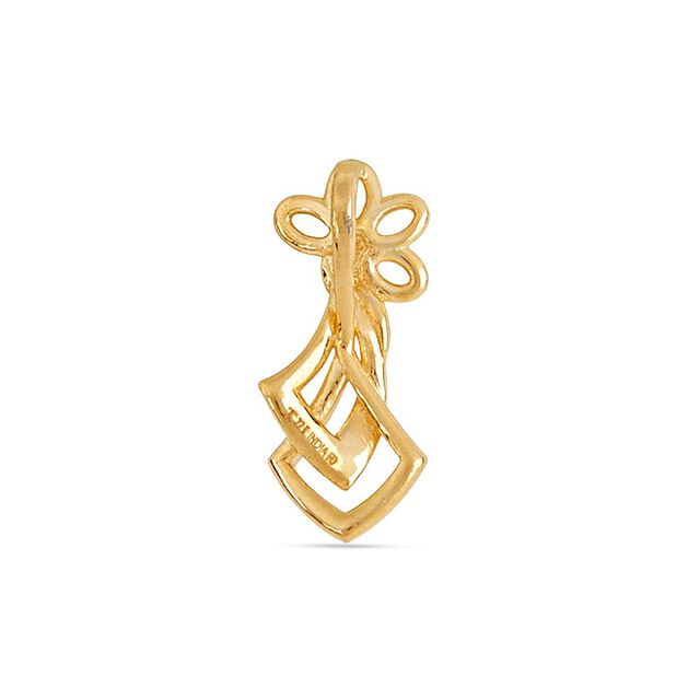 Petal Weave Gold Pendant 4