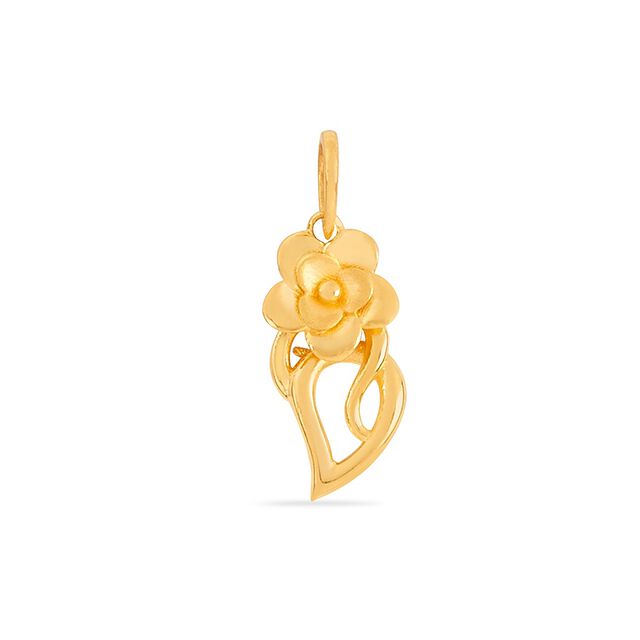 Gilded Blossom Gold Pendant 