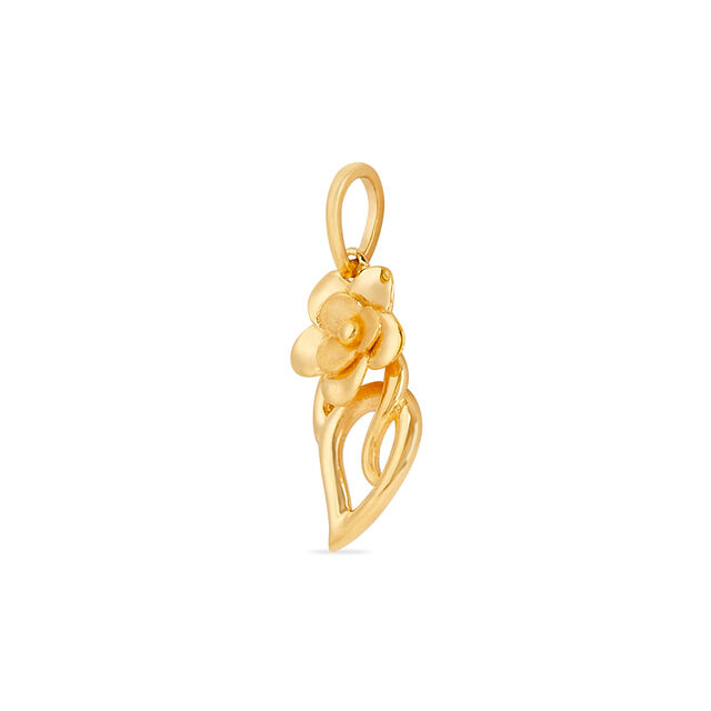 Gilded Blossom Gold Pendant 2