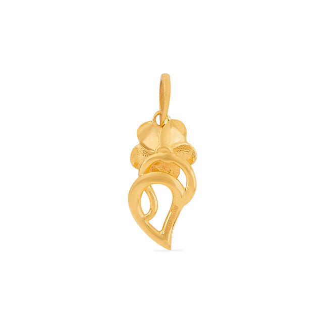 Gilded Blossom Gold Pendant 3