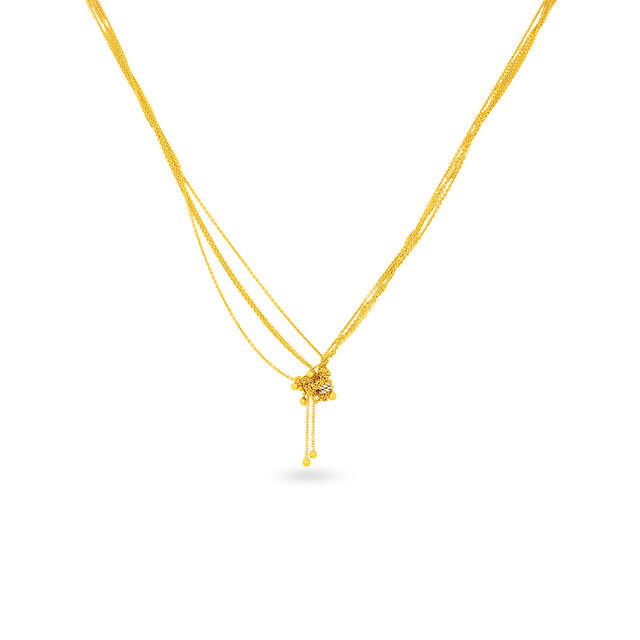 Multi-Chain Adjustable Gold Necklace