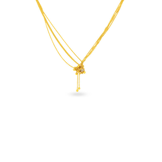 Multi-Chain Adjustable Gold Necklace