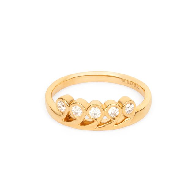 Tanishq 22KT Diamond Finger Ring for Women 