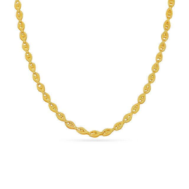 Intricate Gold Leaf Chain 