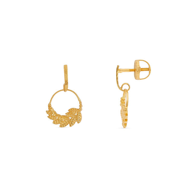 Tanishq 22KT Gold Earrings for Women 2