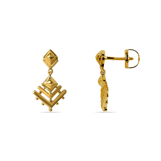 Tanishq 22KT Gold Earrings for Women 2