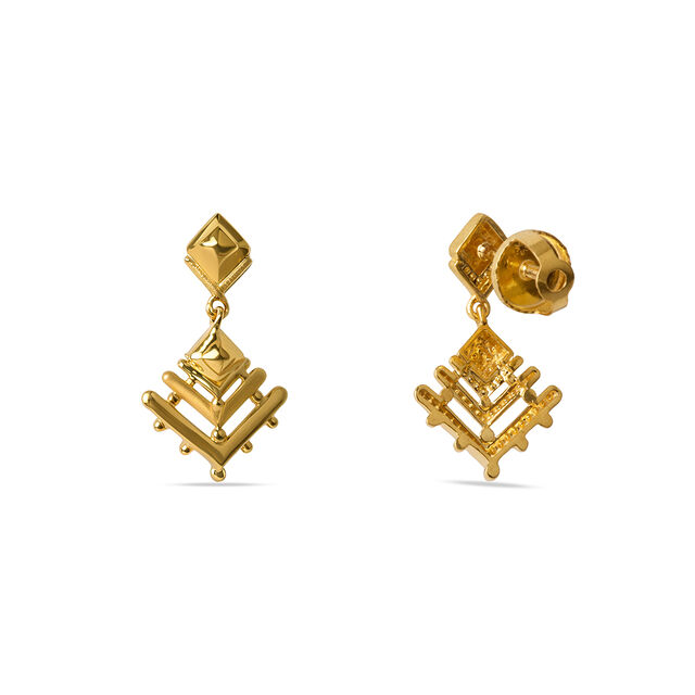 Tanishq 22KT Gold Earrings for Women 4