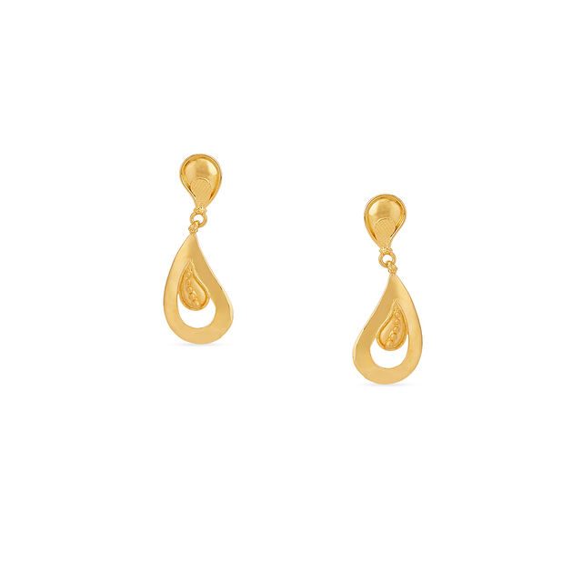 Tanishq 22KT Gold Earrings for Women 