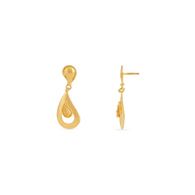 Tanishq 22KT Gold Earrings for Women 4