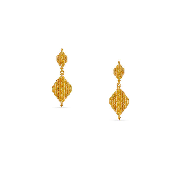 Tanishq 22KT Gold Earrings for Women 