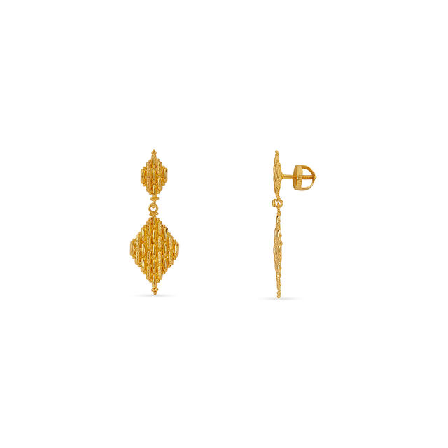 Tanishq 22KT Gold Earrings for Women 2