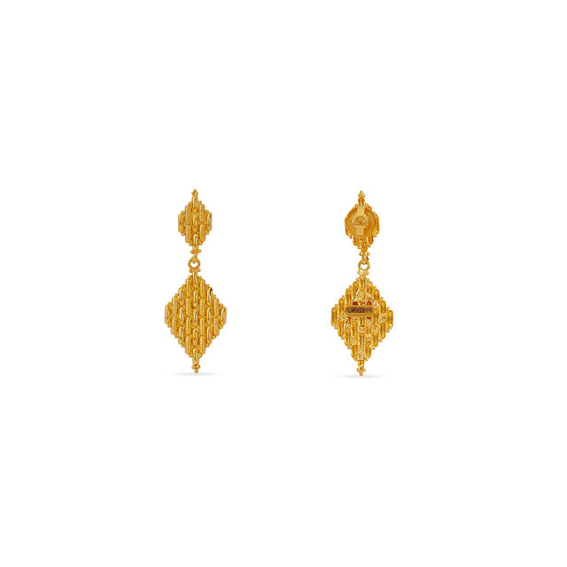 Tanishq 22KT Gold Earrings for Women 3