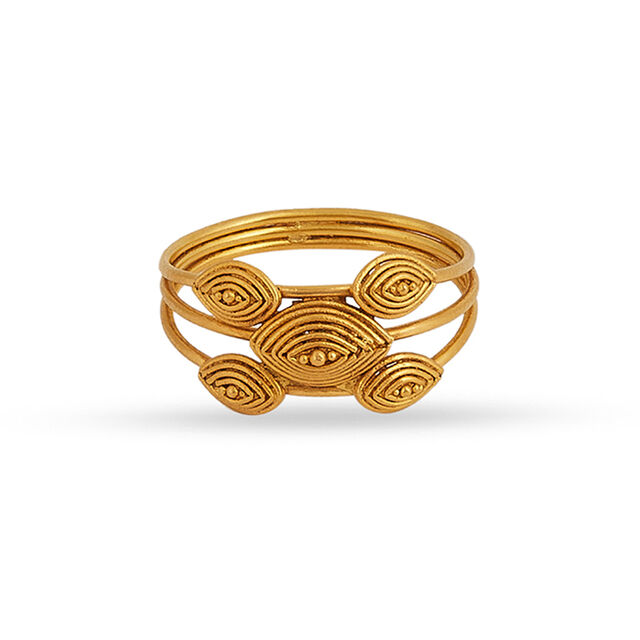 Tanishq 22KT Gold Finger Ring for Women 