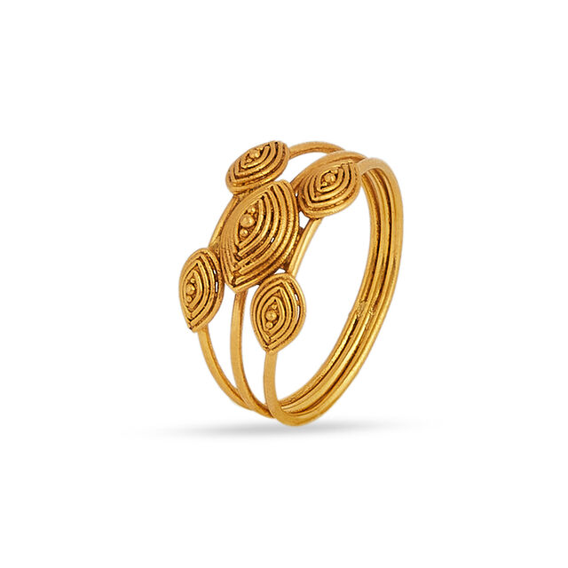 Tanishq 22KT Gold Finger Ring for Women 2
