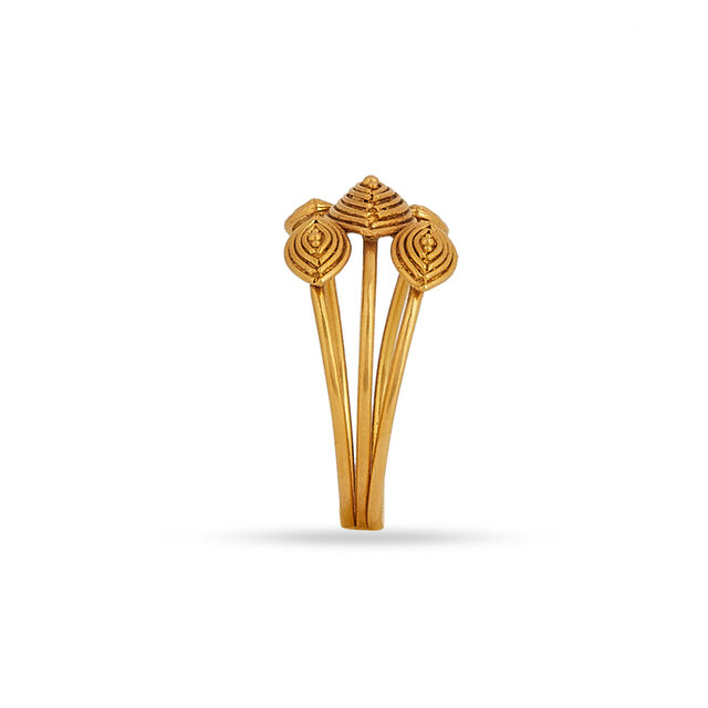 Tanishq 22KT Gold Finger Ring for Women 3