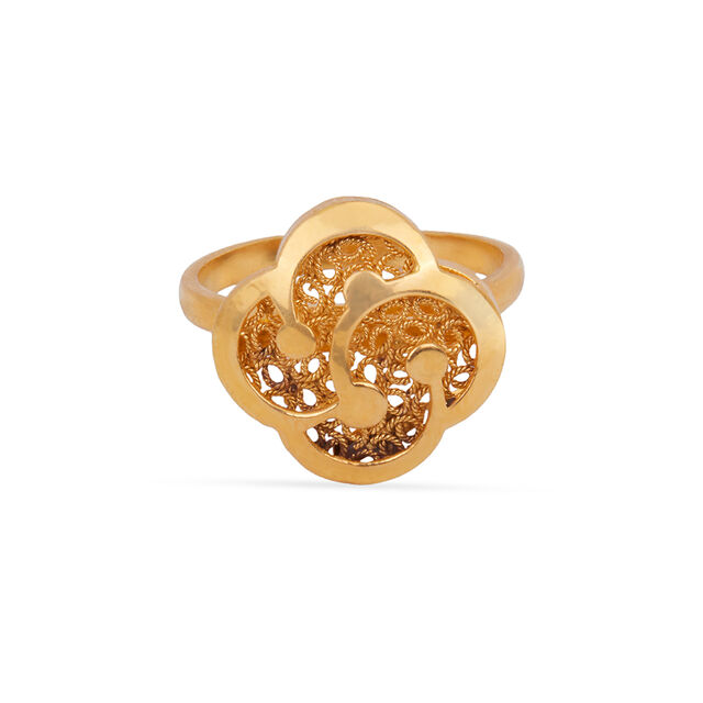 Tanishq 22KT Gold Finger Ring for Women 