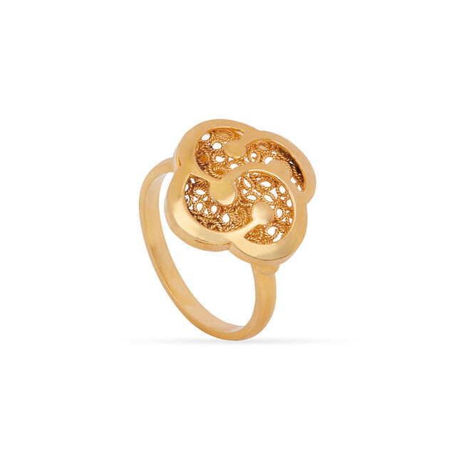 Tanishq 22KT Gold Finger Ring for Women 2