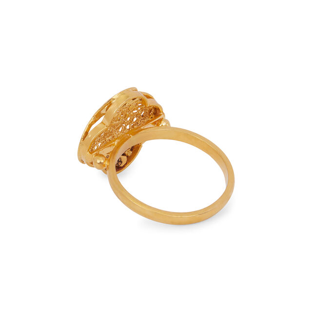 Tanishq 22KT Gold Finger Ring for Women 4