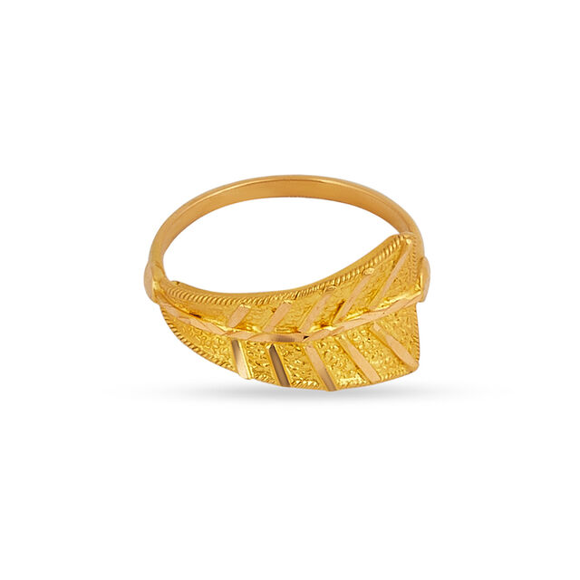 Tanishq 22KT Gold Finger Ring for Women 
