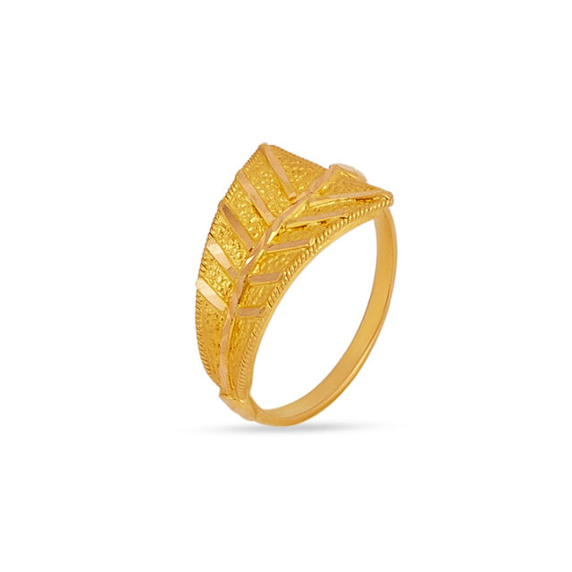 Tanishq 22KT Gold Finger Ring for Women 2