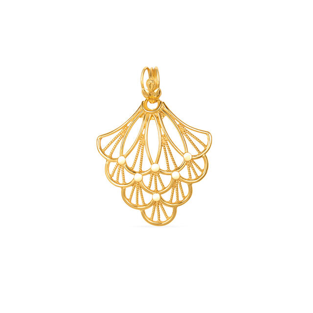 Tanishq 22KT Gold Pendant for Women 