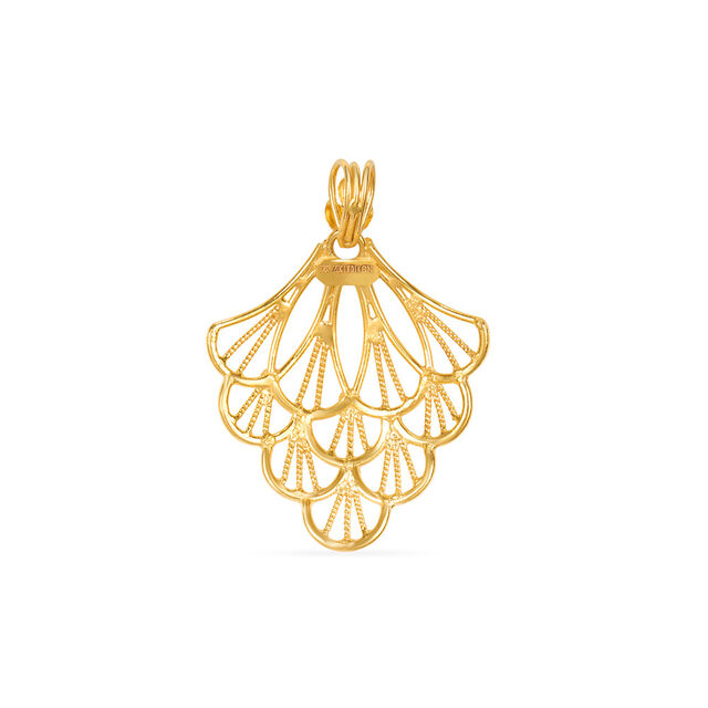 Tanishq 22KT Gold Pendant for Women 3