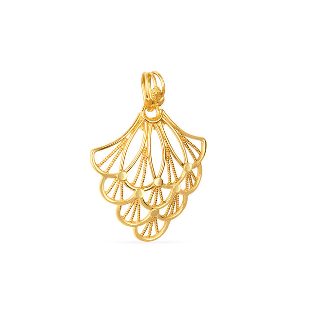 Tanishq 22KT Gold Pendant for Women 4