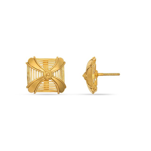 Tanishq 22KT Gold Earrings 3