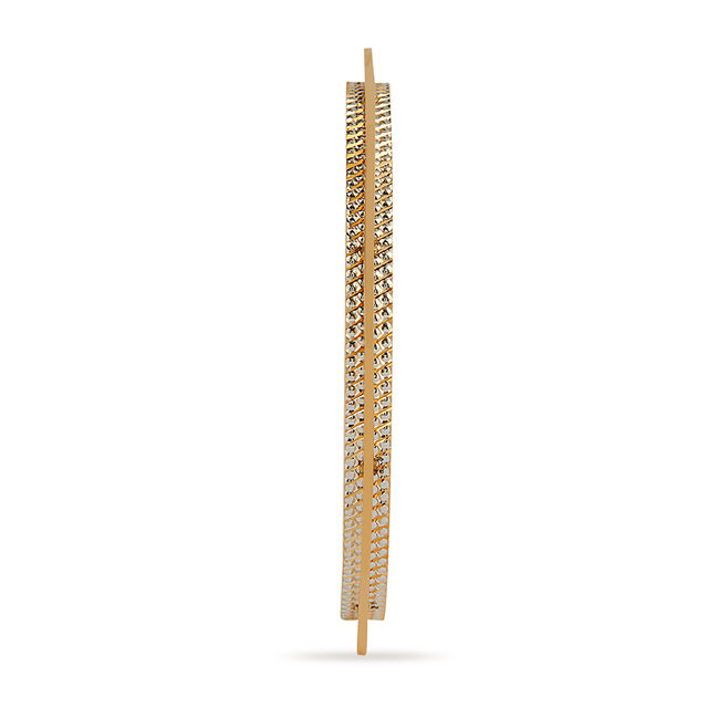 Sleek Contour Gold Bangle 4
