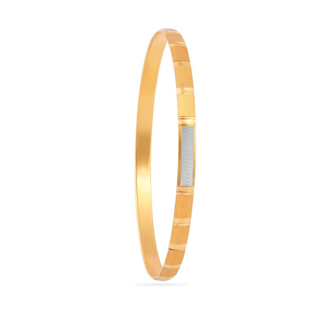 Sleek Modern Gold Bangle