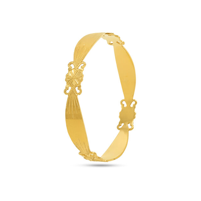 Floral Knot Ribbon Bangle 