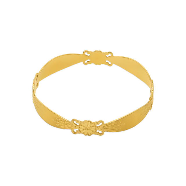 Floral Knot Ribbon Bangle 4