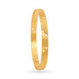 22 Karat Yellow Gold Bangles: Modern Openwork Design with Crosshatch Detail 2