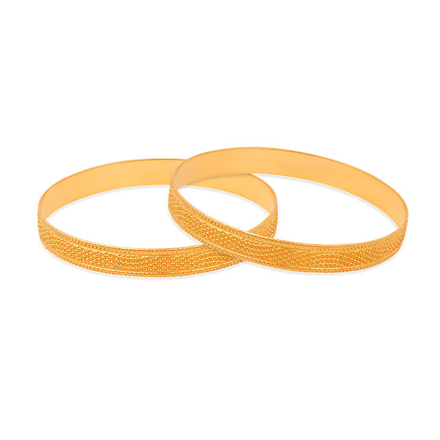 Dotted Gold Bangle Bracelet