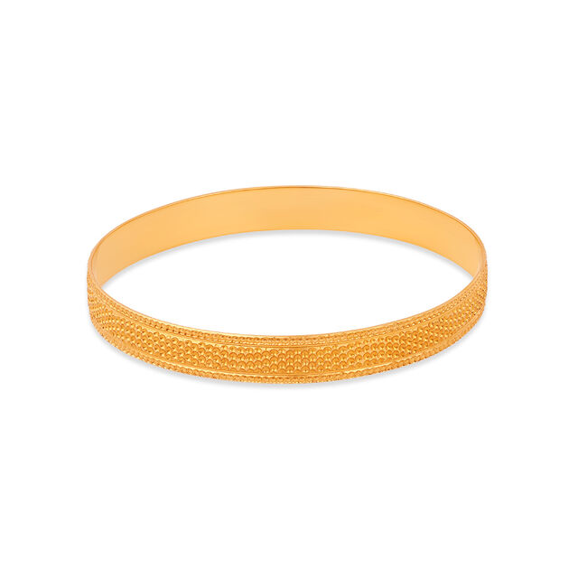 Dotted Gold Bangle Bracelet